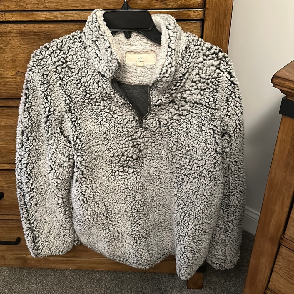 Thread and Supply 3 quarter zip up teddy